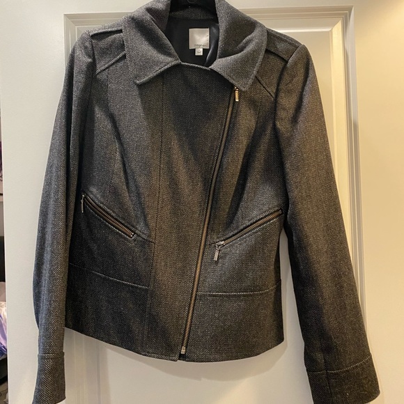 Halogen Gray Moto Wool Jacket - Picture 7 of 8